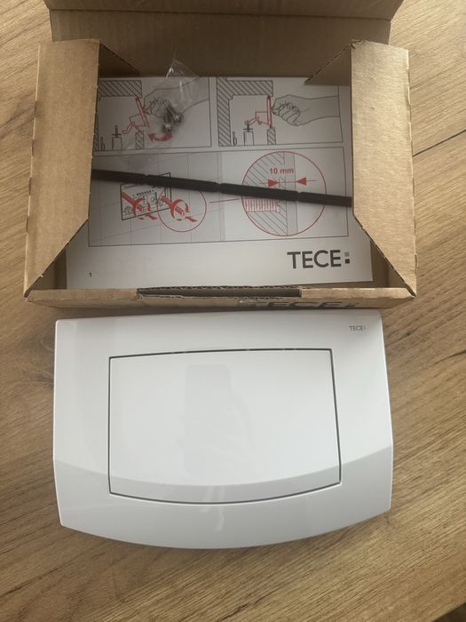 Przycisk Tece biały