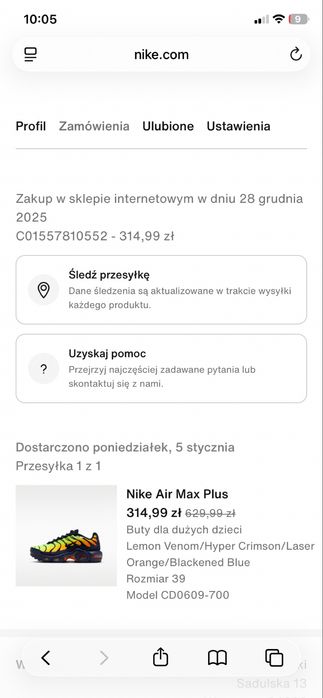 Buty Nike TN rozmiar 39