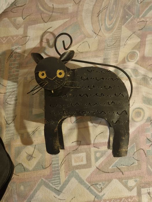 Gato Preto em Chapa para por Vela