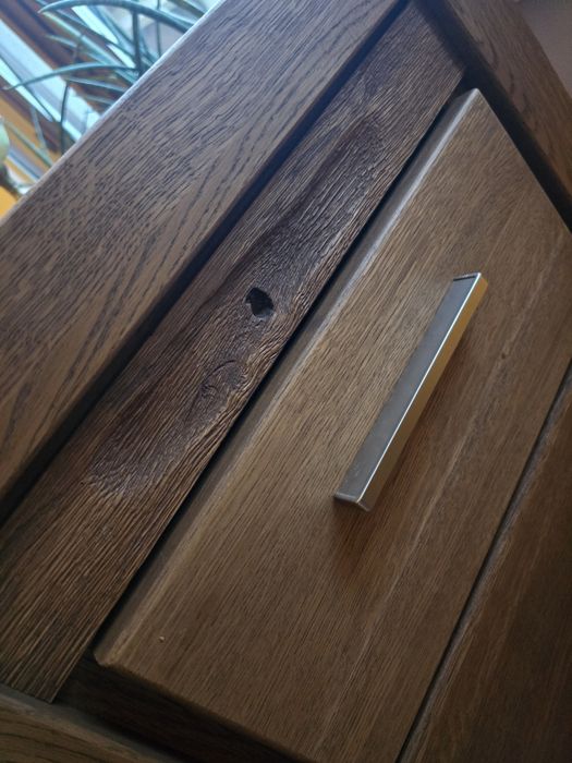 Dębowe biurko, jak nowe,