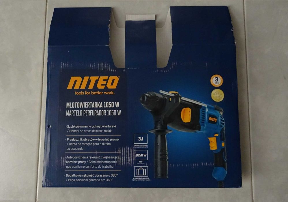 Martelo Perfurador 1050W Niteo RH0195-23 Novo