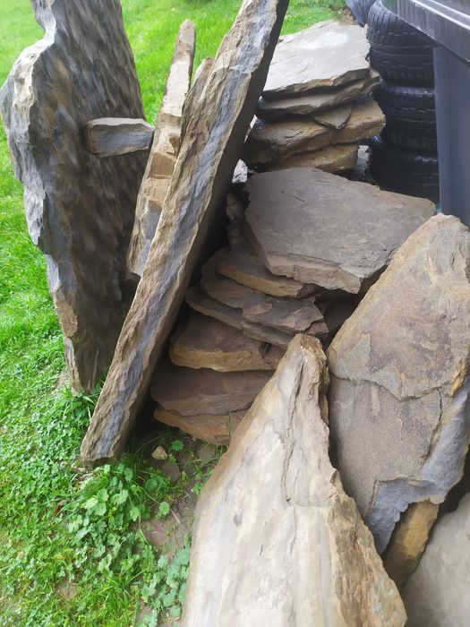 Kamienie duże ozdobne piękna struktura