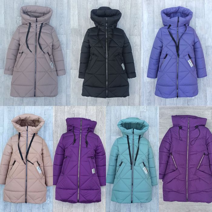 Розпродаж! Зимова куртка пуховик дл дівчинки 128, 134, 140. 146, 152