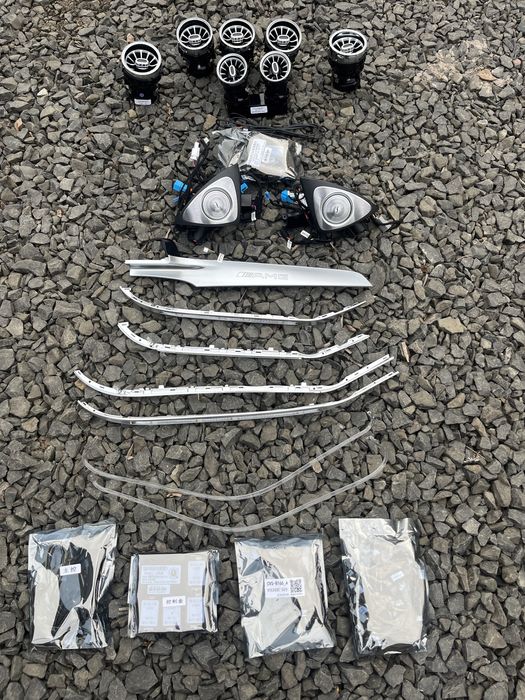 Подсветка салона ambient light амбиент mercedes w205 c class 64 цвета