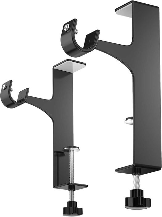 Zestaw 2 wsporników karniszy do firanek, bez wiercenia