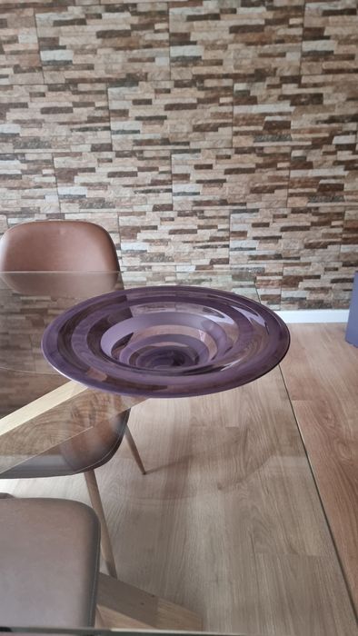 Centro de mesa em vidro Murano