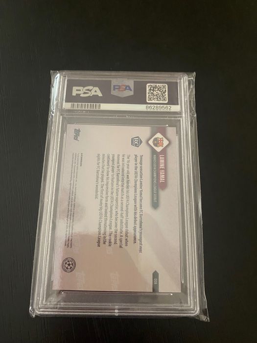 Topps now lamine yamal UCL 2023 psa 10