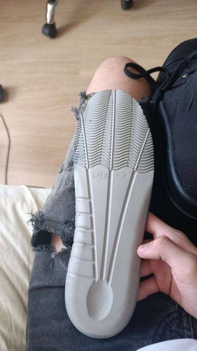 Rick owens full black double bumper ramones low