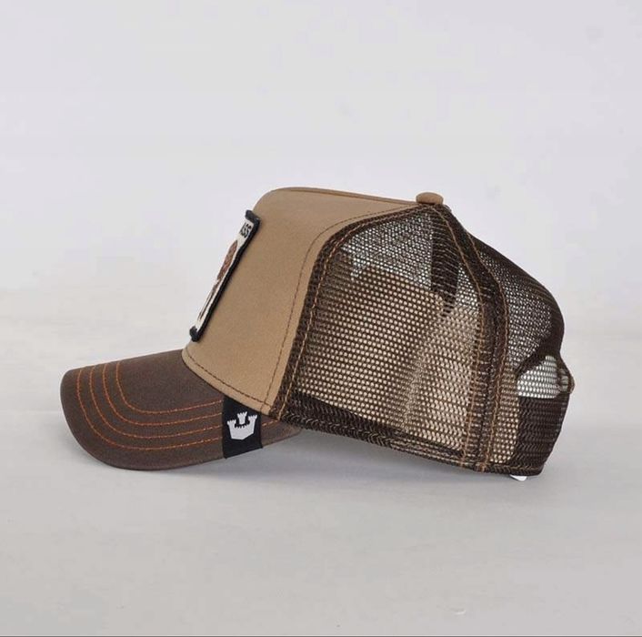 Gooring Bros czapka z daszkiem brąz unisex