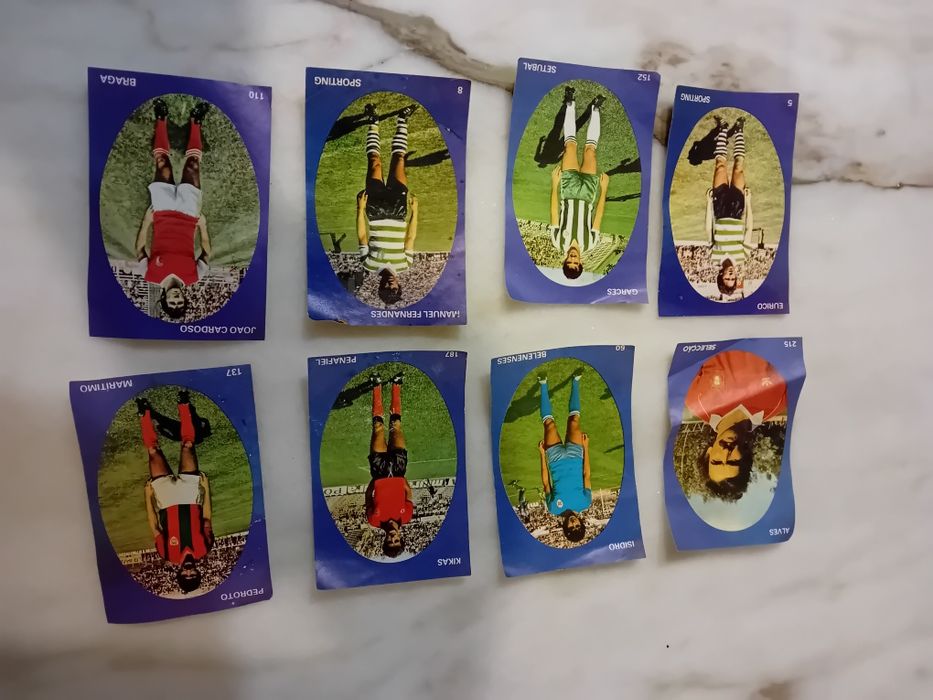 Conjunto de 8 Cromos 1980