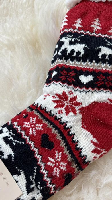 Теплі вовняні шкарпетки на флісі, шерстяні, зимові, в'язані, носки