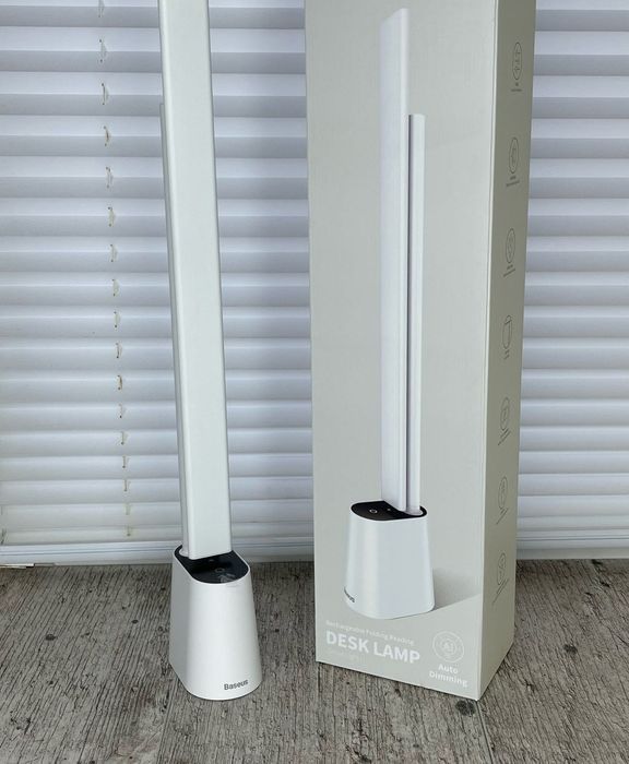 Настільний світильник Baseus Smart Eye Folding Smart Light білий LED лампа для столу офісу навчання читання DGZG-02