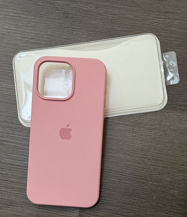 Capa siicone iphone 15 pro max rosa