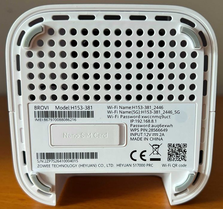 Router HUAWEI Bovi 5G H153-381 2.4/5 GHz na kartę sim