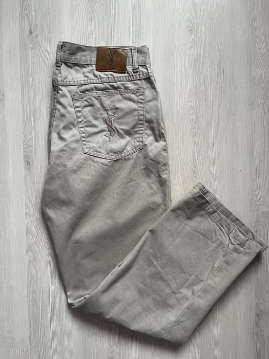 Yves Saint Laurent Pour Homme 90-х вінтажні бежеві штани