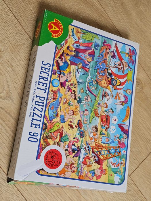 Secret puzzle, puzzle z lupą, ukryte obrazki.