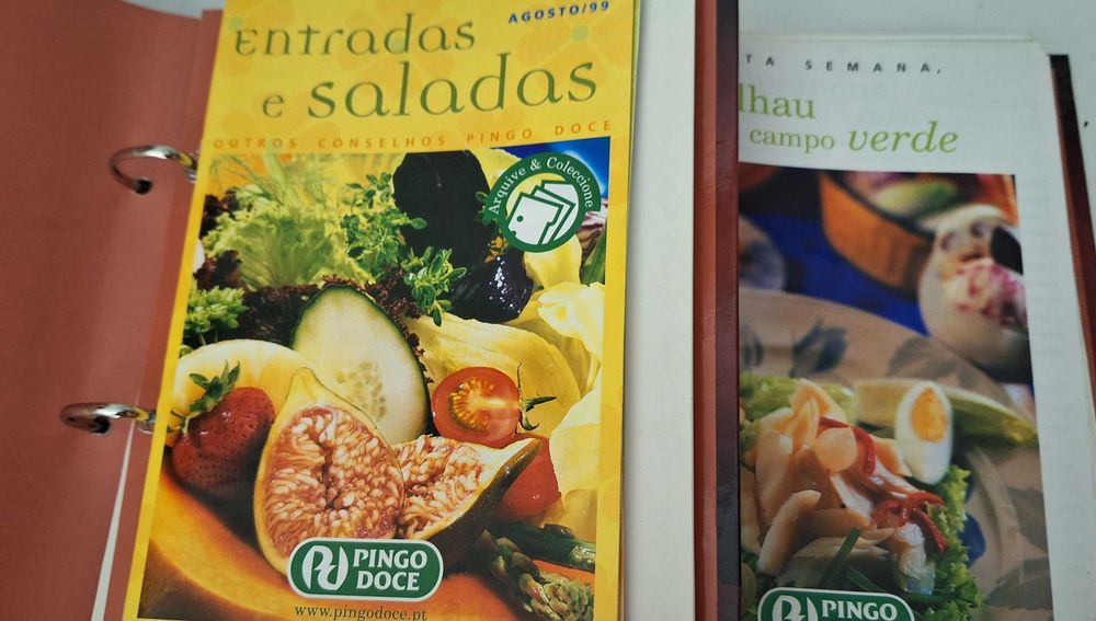 Livros de receitas VINTAGE anos 90 do Pingo Doce