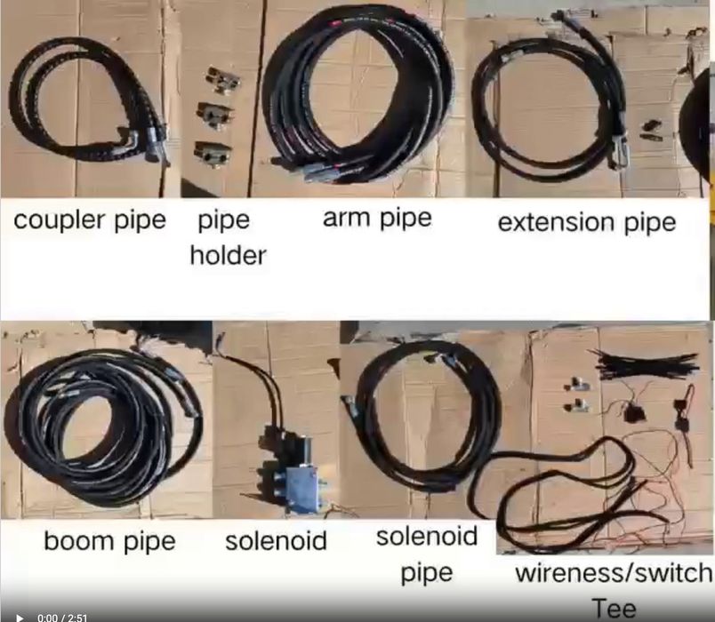 Instalacja hydraulicznego szybkozłącza koparki KIT powertilt rotor