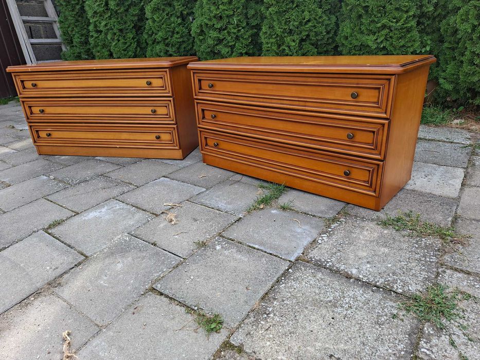 2 komody jasny orzech