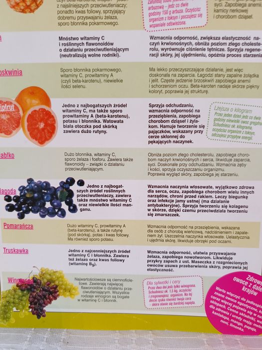 Minidieta odchudzająca, tabela warzyw i owoców