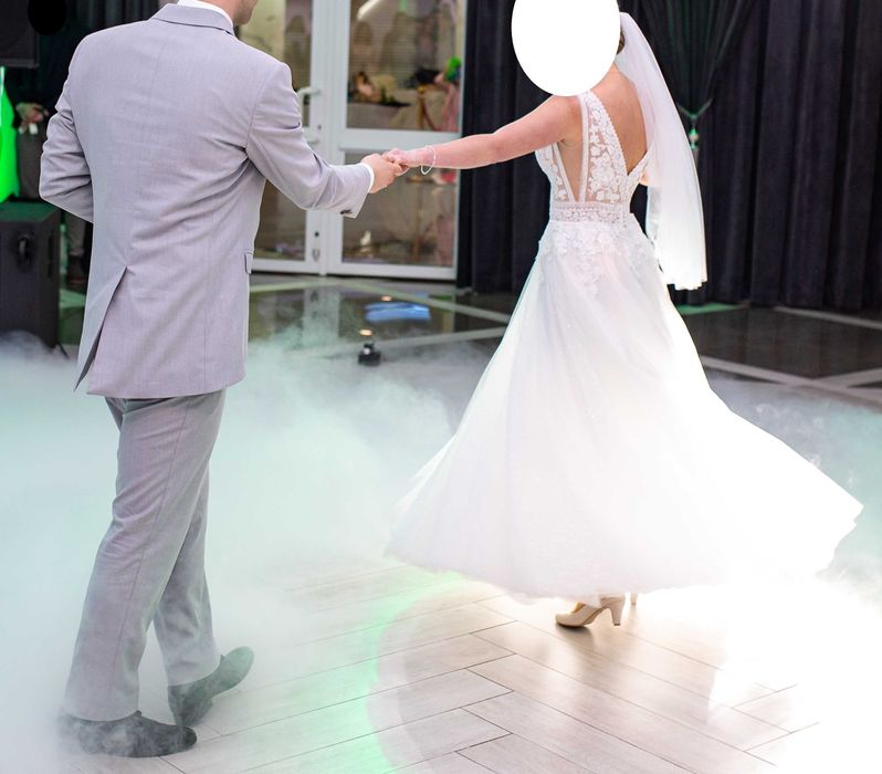 Szary Garnitur / Smoking na Ślub - Pan Młody