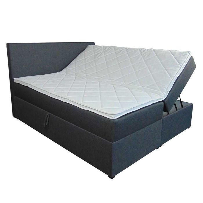 Łózko kontynentalne,sypialnia z pojemnikami i materacami 140x200cm