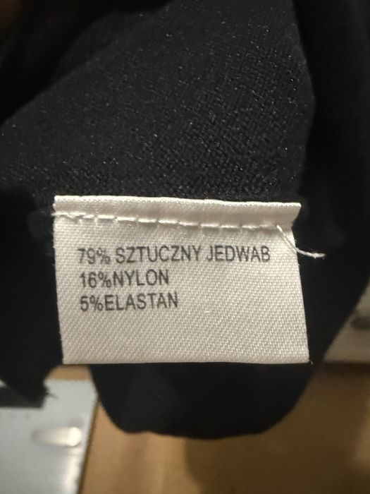 Czarna dzianinowa bluzka r. S/M