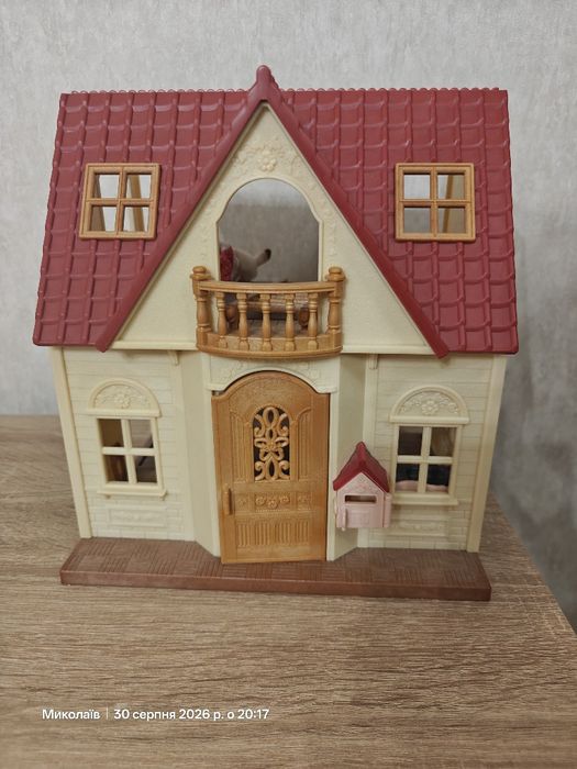 Sylvanian Families будиночок з червоним дахом + меблі + кролик