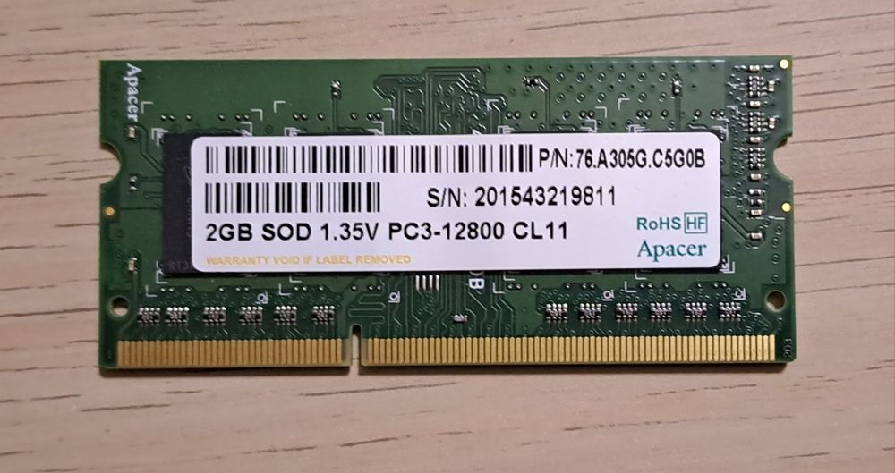 Memória RAM 2GB p/ portátil