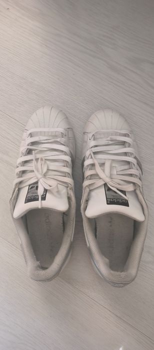 Adidas superstar 42 white silver адидас суперстар