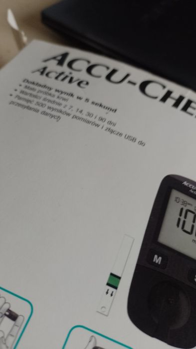 Glukometr accu -chek active sprawne