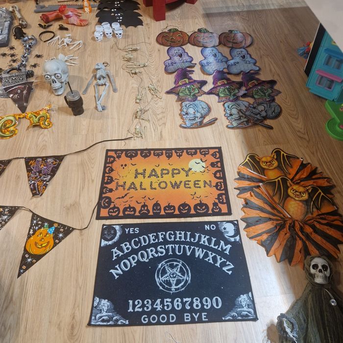 Enfeites de Halloween.