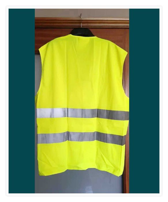 Colete refletor homologado (carro/motos/pesados e obras)