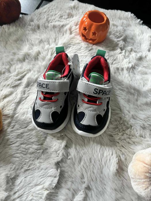 Buty marki Tom.m w rozmiarze 21 chłopięce buty skóra szaro granatowe
