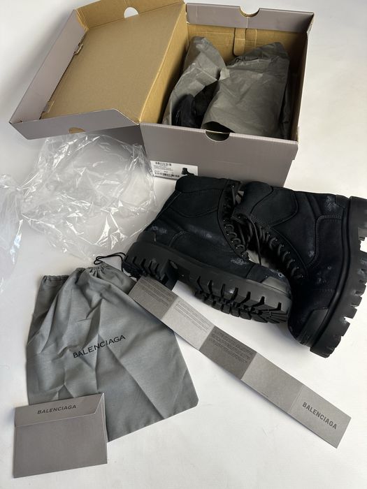 BALENCIAGA Stike boots black army ботинки берцы боты opium archive 43