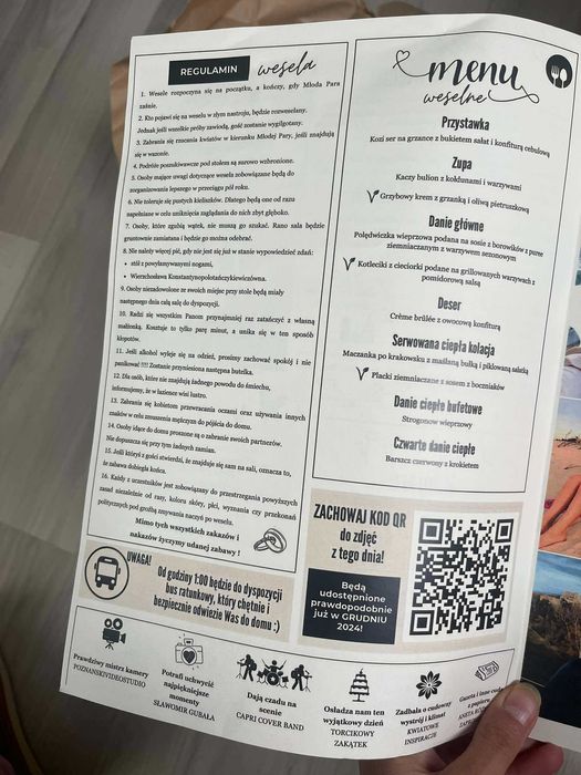 Gazeta weselna 100% personalizacji!