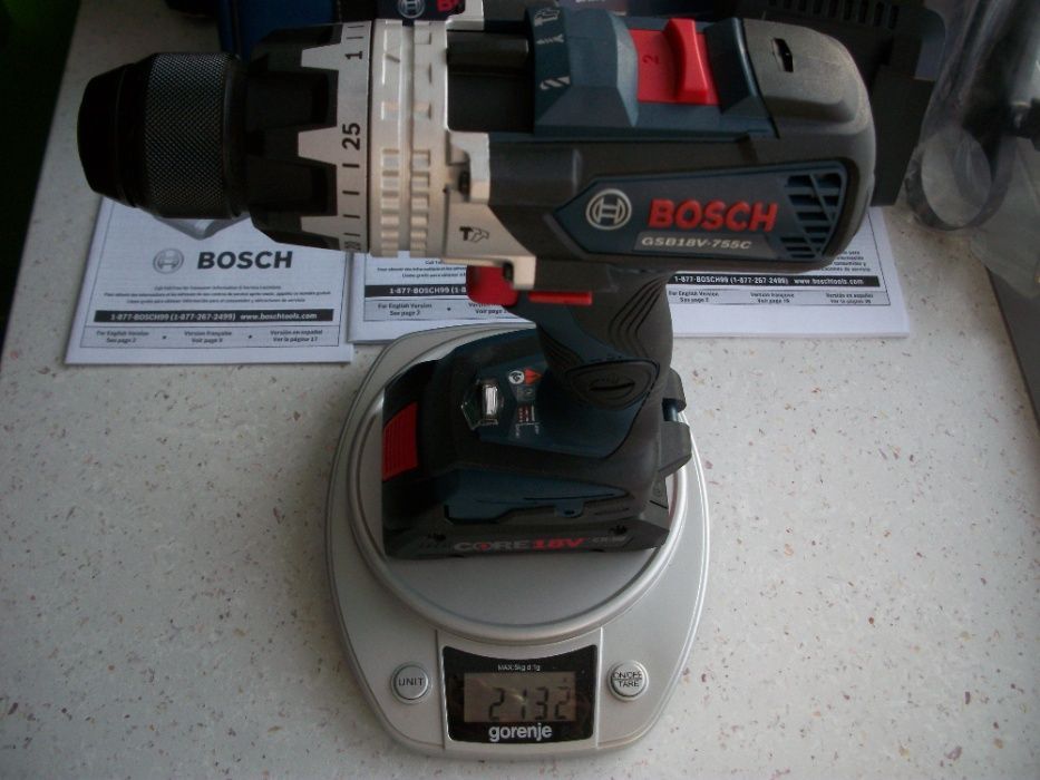 Аккумуляторная дрель-шуруповёрт Bosch GSB 18V-85 C (GSB18V-755C)