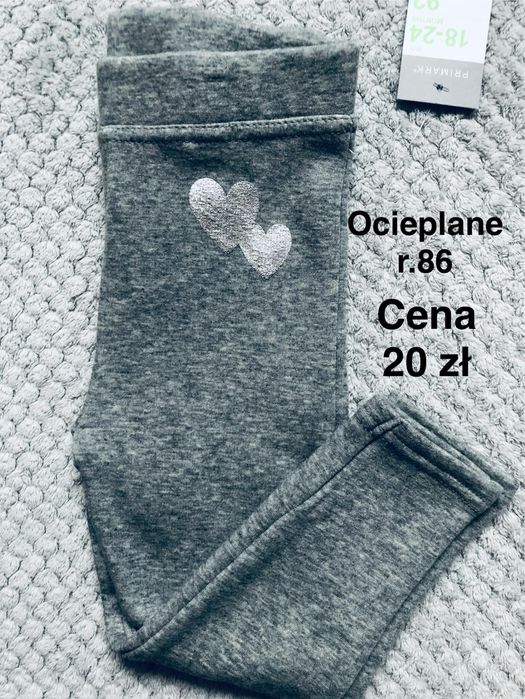 Legginsy ocieplane , rozm 86 Primark