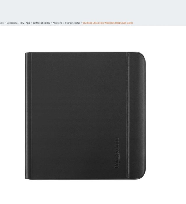 Pokrowiec Kobo Cover Notebook Sleep Libra Colour Black