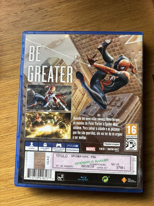 Spider man jogo ps4