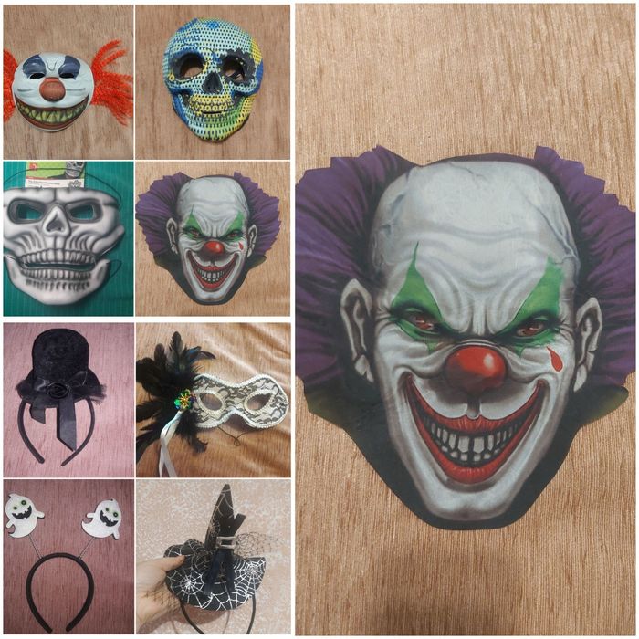Маска, ободок, капелюх на Хеллоувин