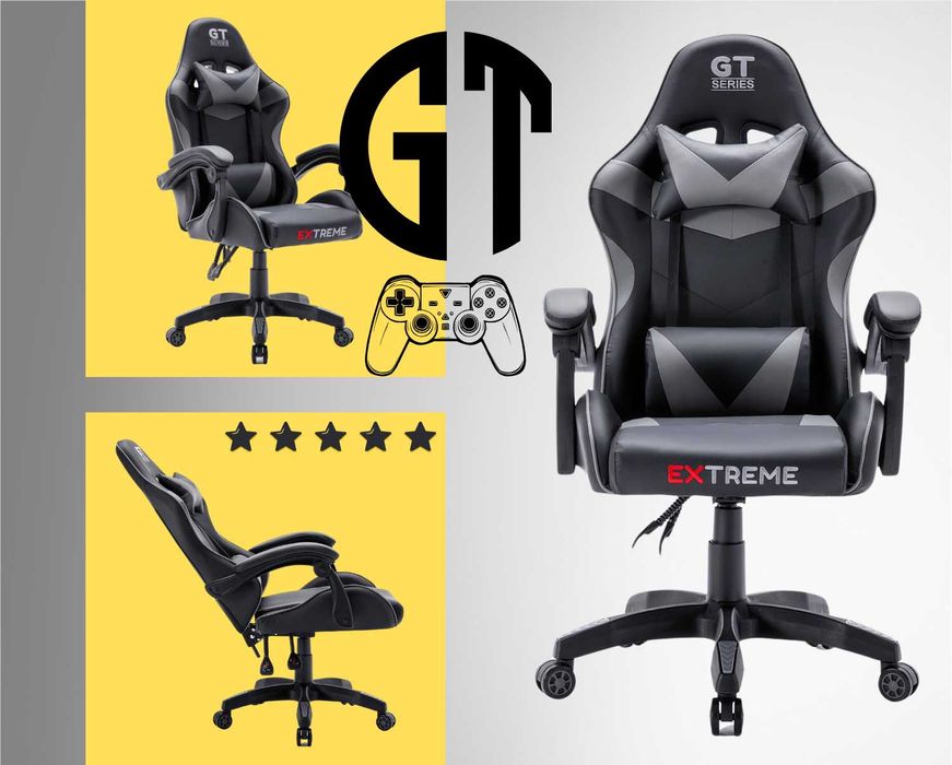 Fotel Gamingowy Gracza Extreme GT Gray