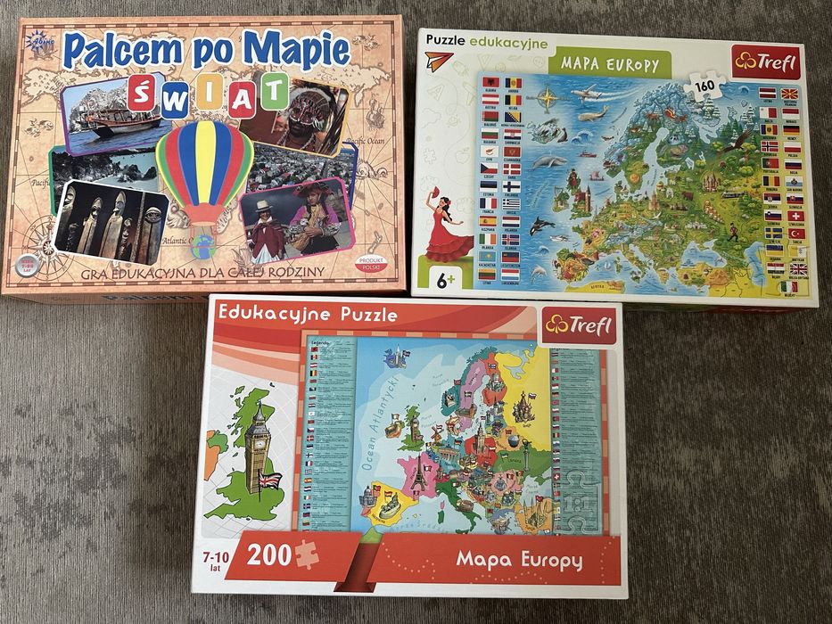 Puzzle - mapa europy stan super , kompletne