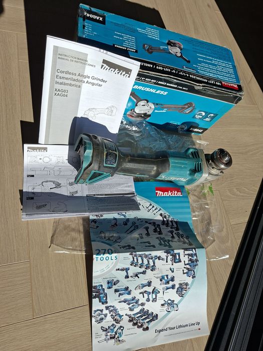 Szlifierka kątowa MAKITA  lxt 18v XAG04Z / DGA504Z