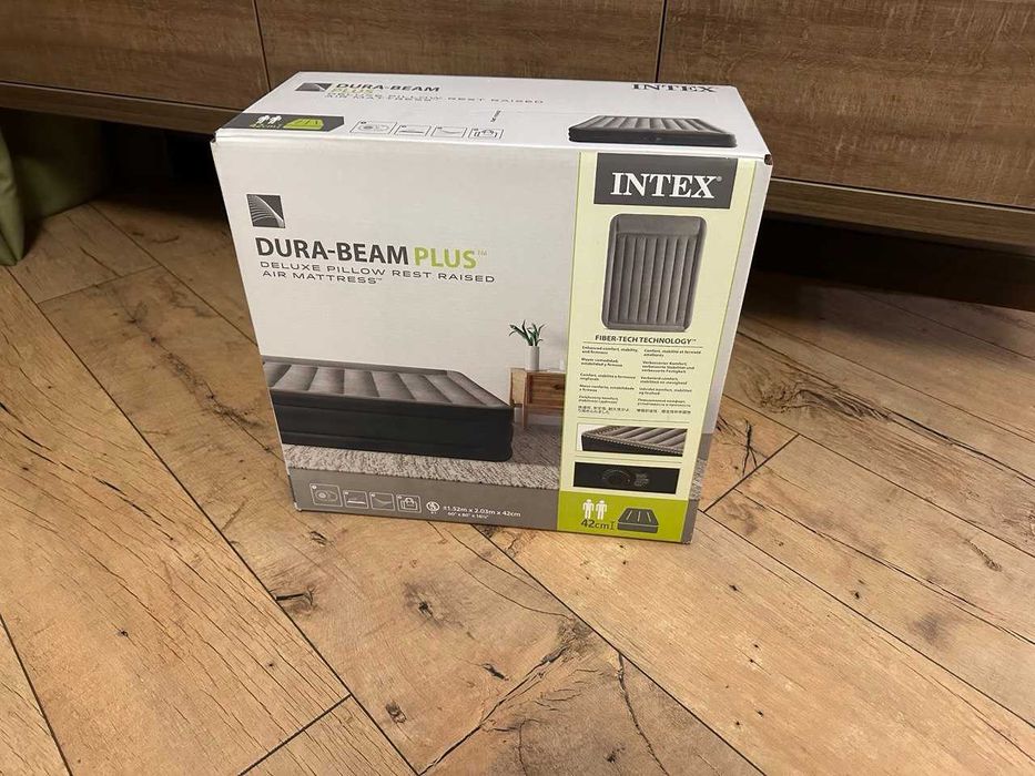 Надувне ліжко Intex 2спальне кровать матрас с насосом 220В двуспальное