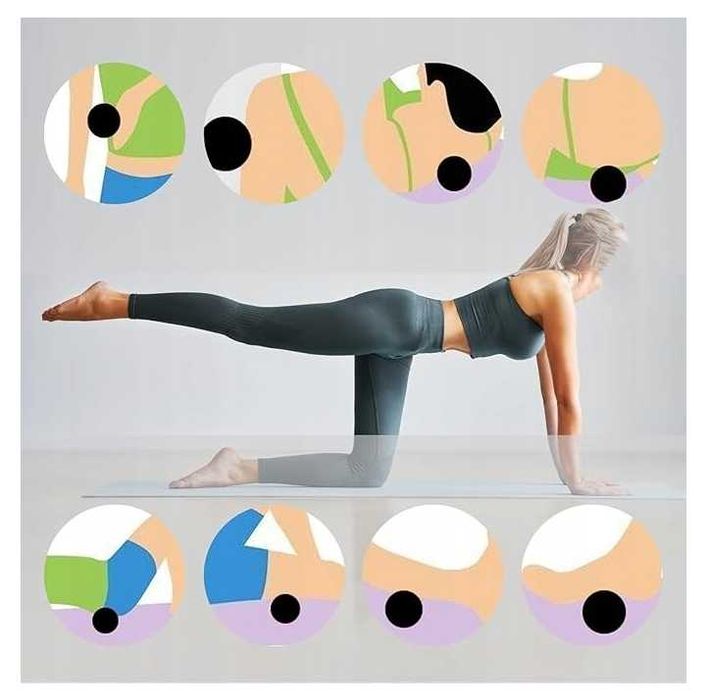 Roller Piłka Wałek do Masażu Zestaw do Akupresury Piłeczki z EPP