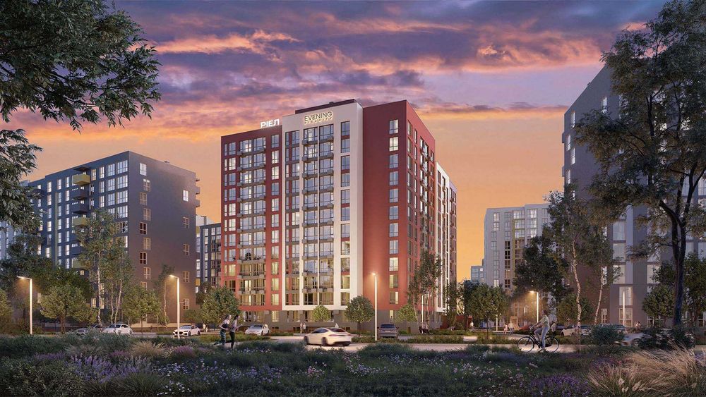 2-кімнатна квартира 67.02 м² у ЖК Evening роздільне планування від забудовника