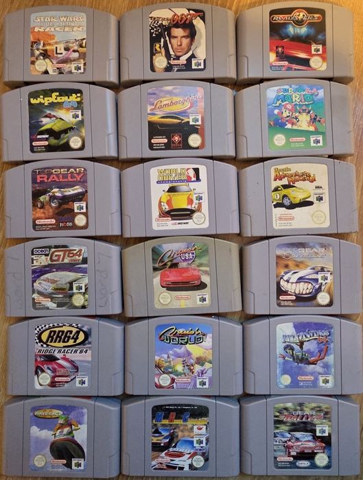 Zestaw 18 gier na Nintendo 64