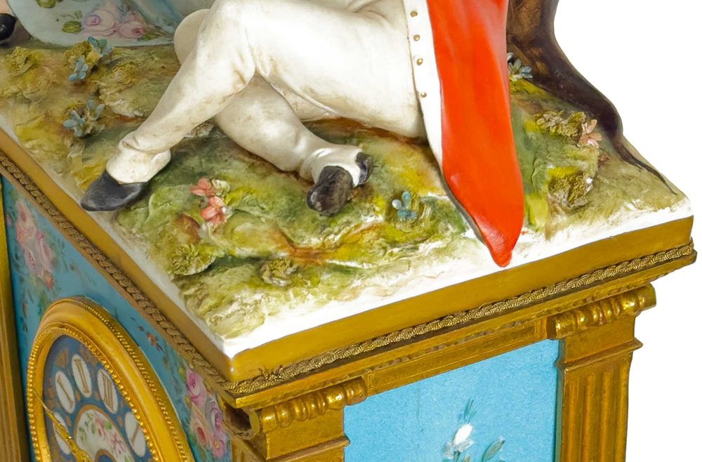 Relógio Bavária Capodimonte Porcelana Tiche, Século XX