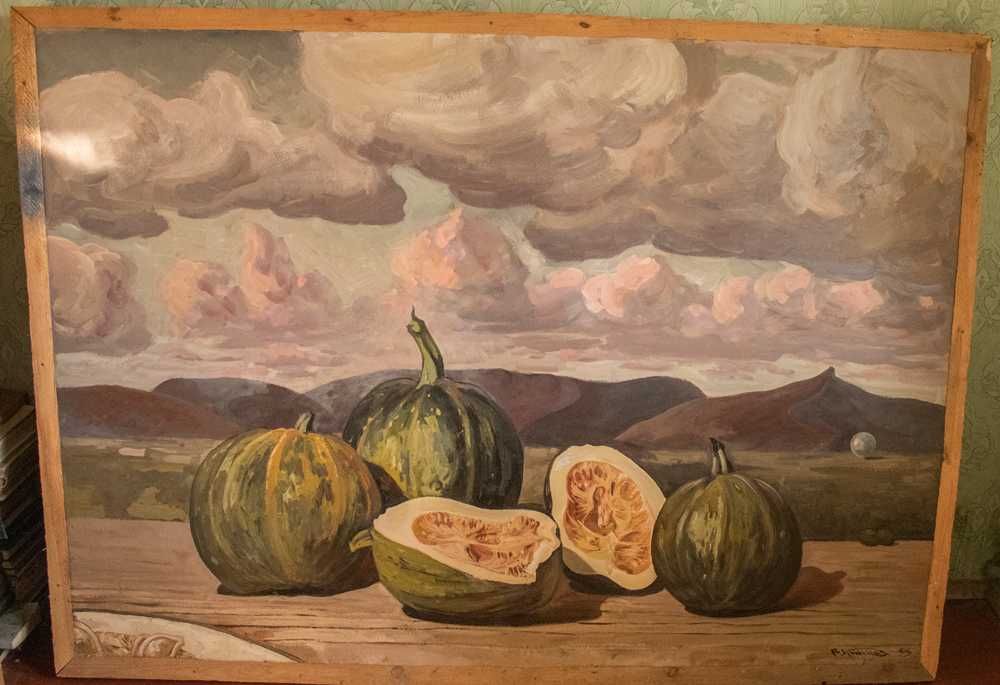 Крючков В.Я. Грандиозная живопись "Пришельцы". 2x1.5м